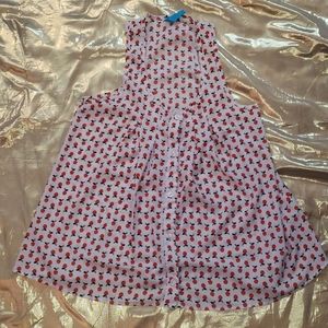 buttons Women's Sleeveless Blouse Size Small